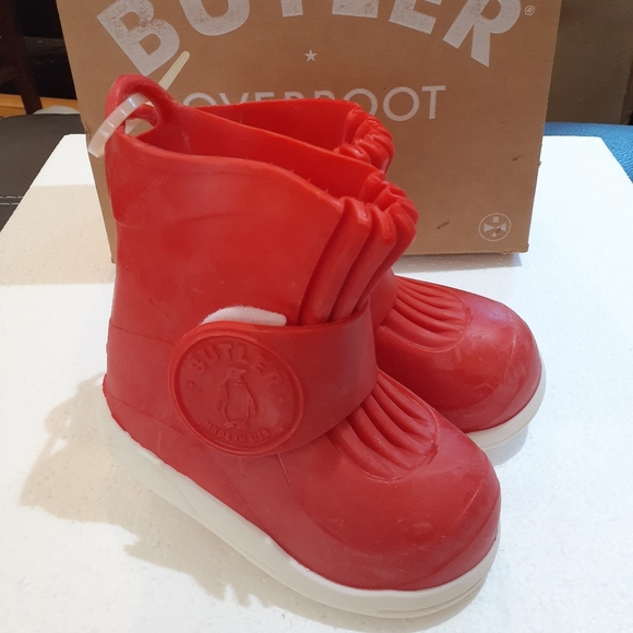 Butler Emperor Fire Engine Red Overboot Children US 8/UK 7/EUR 24 - Picture 1 of 7